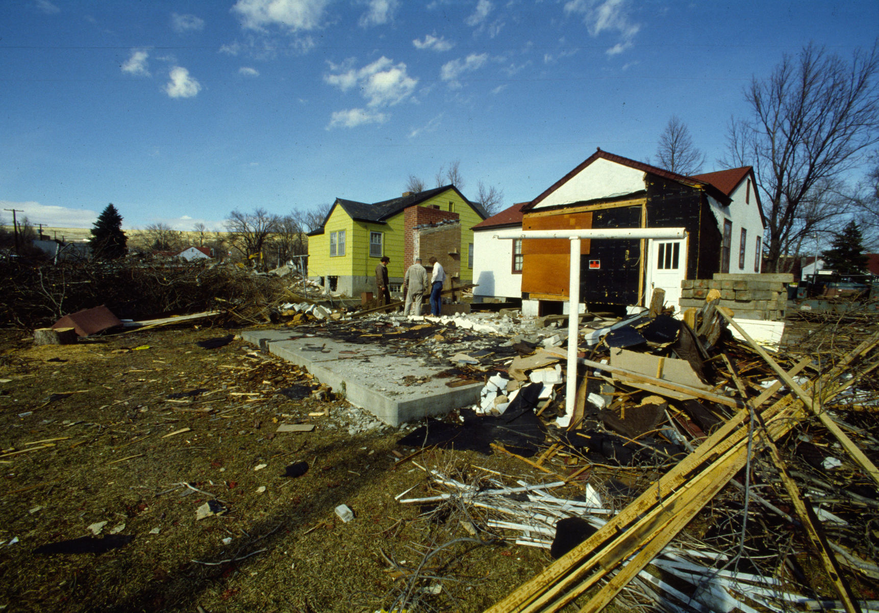 House demolition on North 27th Street, March 10, 1982